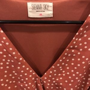 Sienna Sky Dresses - Pink polka dot wrap dress Sienna Sky Dresses - Pink polka dot wrap dress